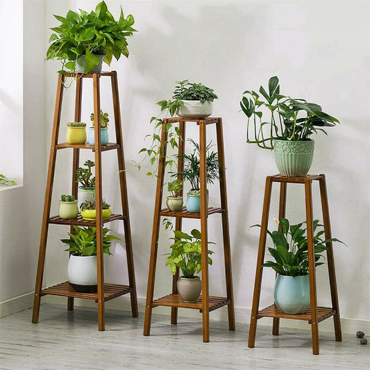 Tall Bamboo Plant Stand